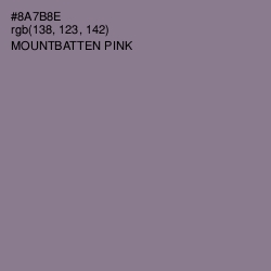 #8A7B8E - Mountbatten Pink Color Image